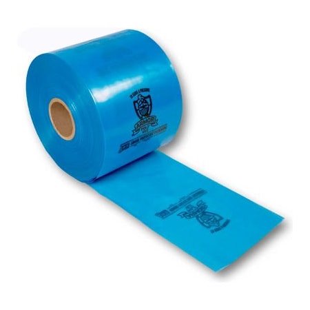 Armor Protective Packaging Armor Poly VCI Tubing, 8"W x 1500'L, 3 Mil, Blue, 1 Roll PVCITUBING3MB81500